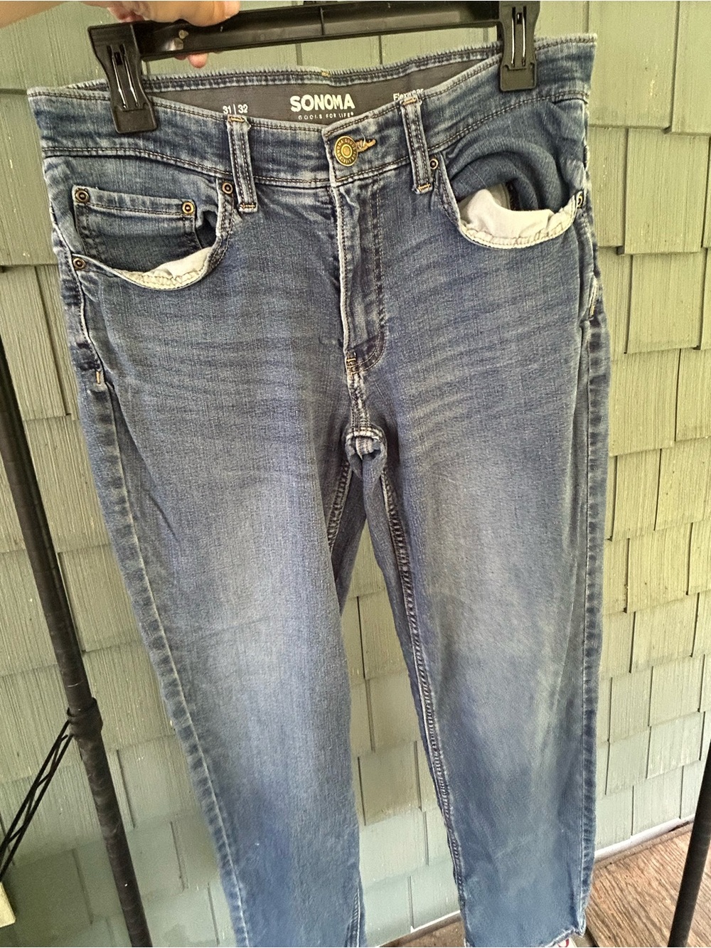 SONOMA Straight Jeans in Light Blue Wash flex wear